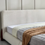 Movo Pearl Tuscany Upholstered King Bed - 180x200 cm