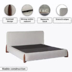 Movo Pearl Tuscany Upholstered Queen Bed - 160x200 cm