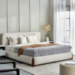 Movo Pearl Tuscany Upholstered King Bed - 180x200 cm