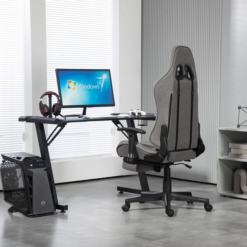 Troy Gaming Chair with Footrest - Image 16