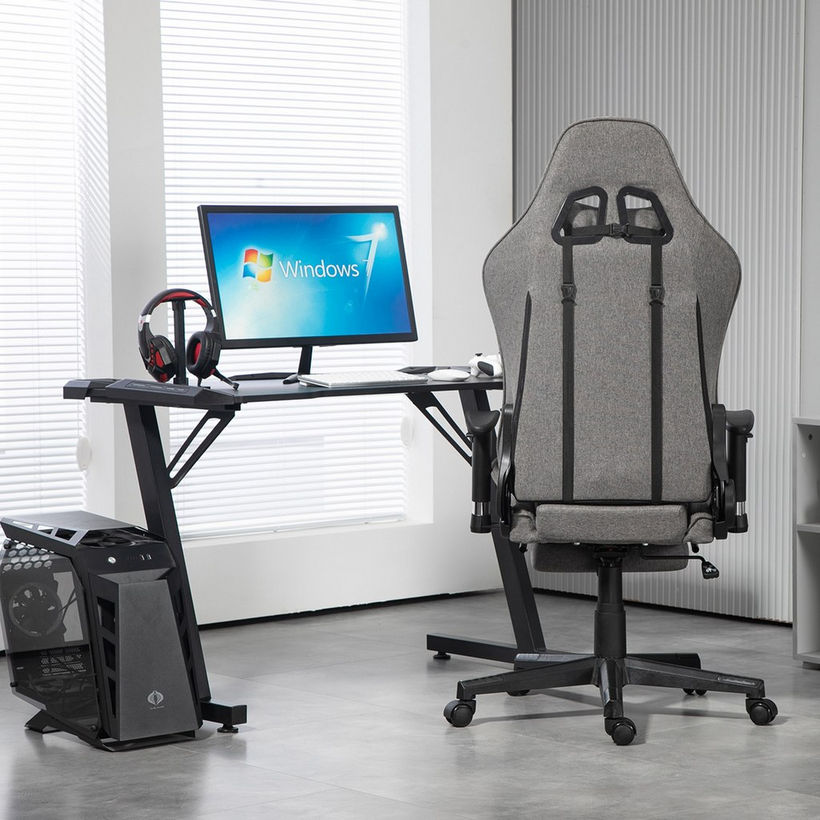 Troy Gaming Chair with Footrest - Image 17