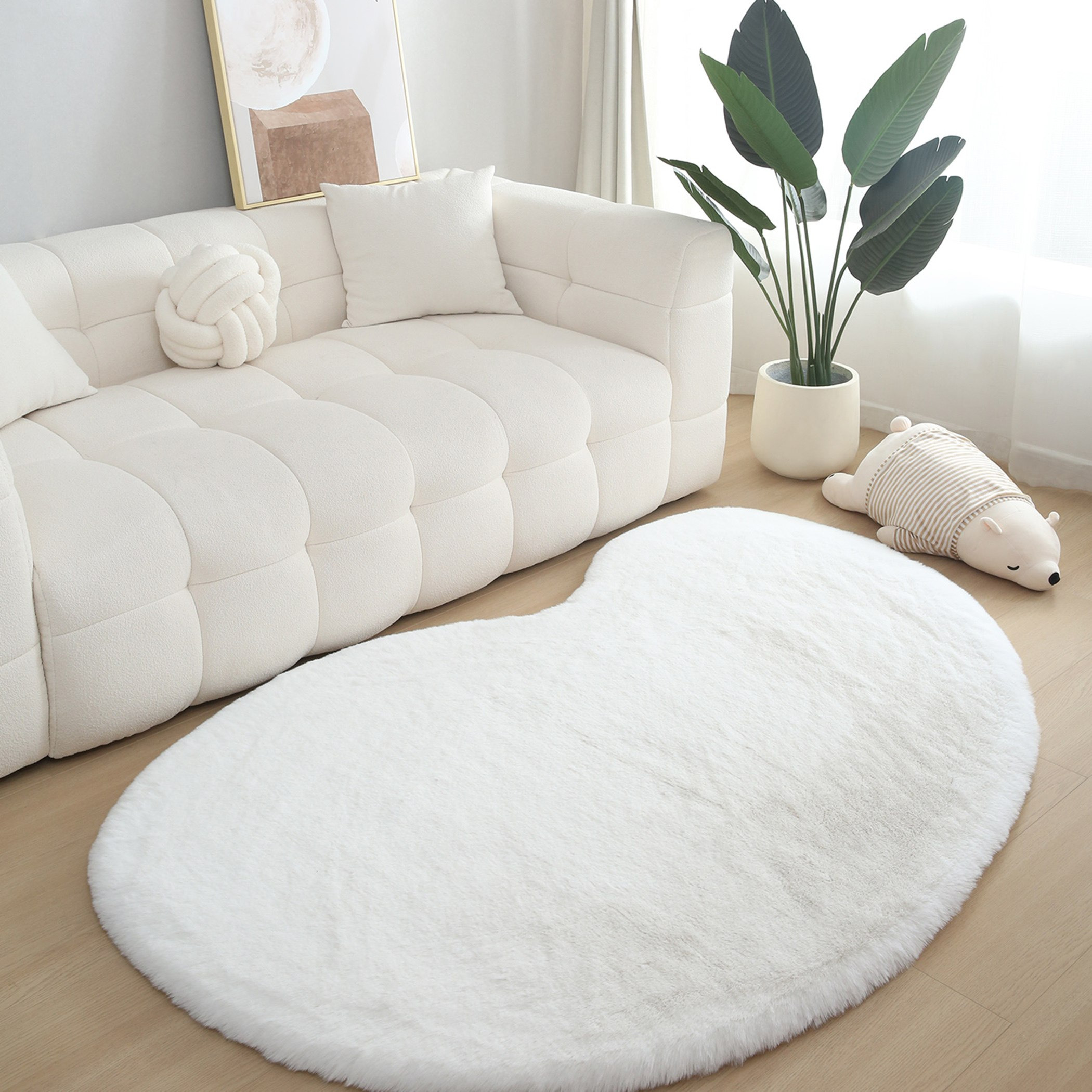 Luxy Bliss Premium Faux Rabbit Fur Rug - 120x180 cm