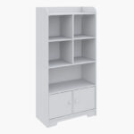 Vanilla Cody Bookcase Storage Unit with 2 Doors