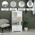 Vanilla Cody Bookcase Storage Unit with 2 Doors