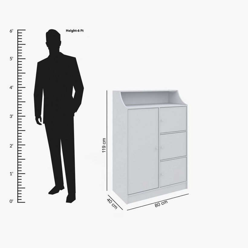 Vanilla Cody 4-Door Kids Cabinet - Image 2