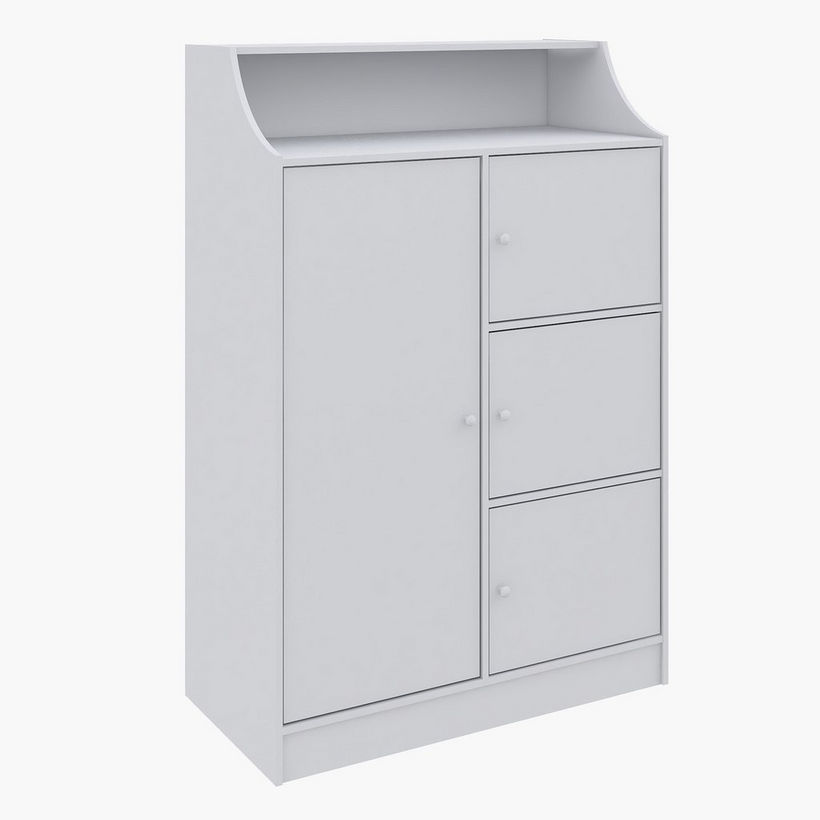Vanilla Cody 4-Door Kids Cabinet - Image 4