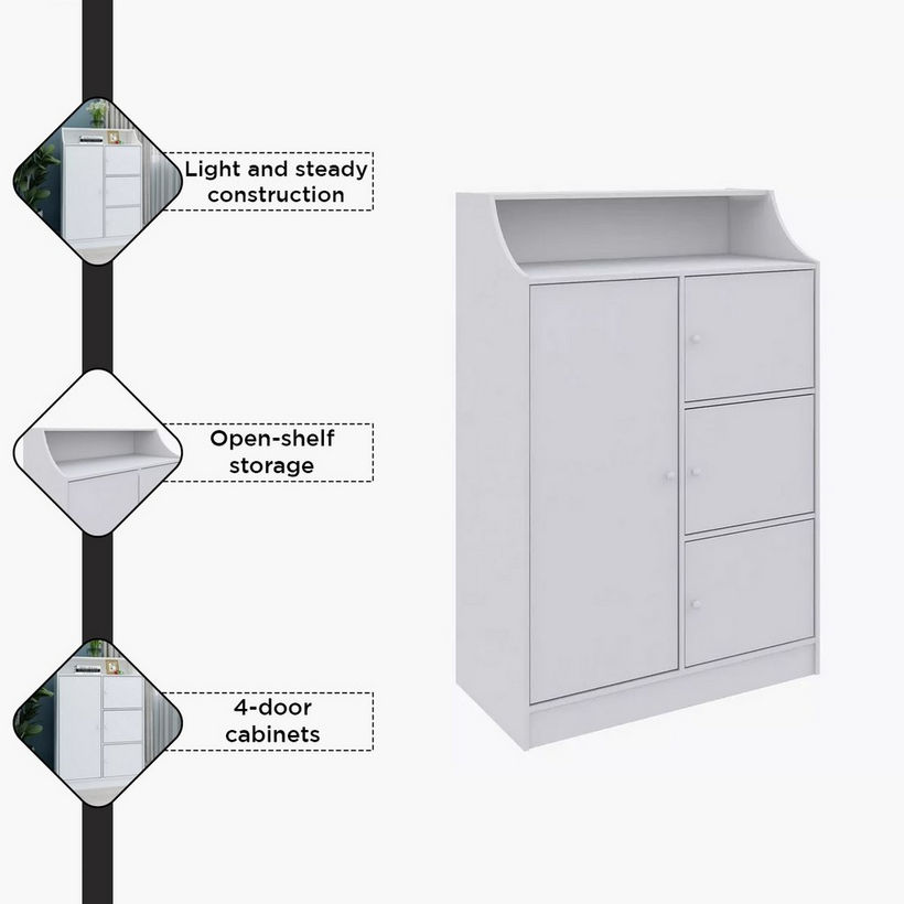 Vanilla Cody 4-Door Kids Cabinet - Image 6