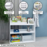 Movo Vanilla Cosmic Kids' Bookcase and Storage Cabinet