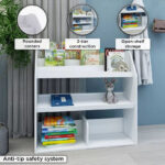 Movo Vanilla Cosmic Kids' Bookcase and Storage Cabinet
