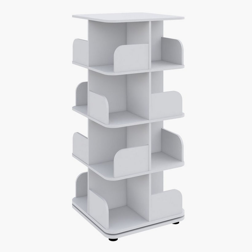 Movo Vanilla Ollie Rotating Bookcase Storage Unit - Image 4