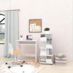 Movo Vanilla Ollie Rotating Bookcase Storage Unit