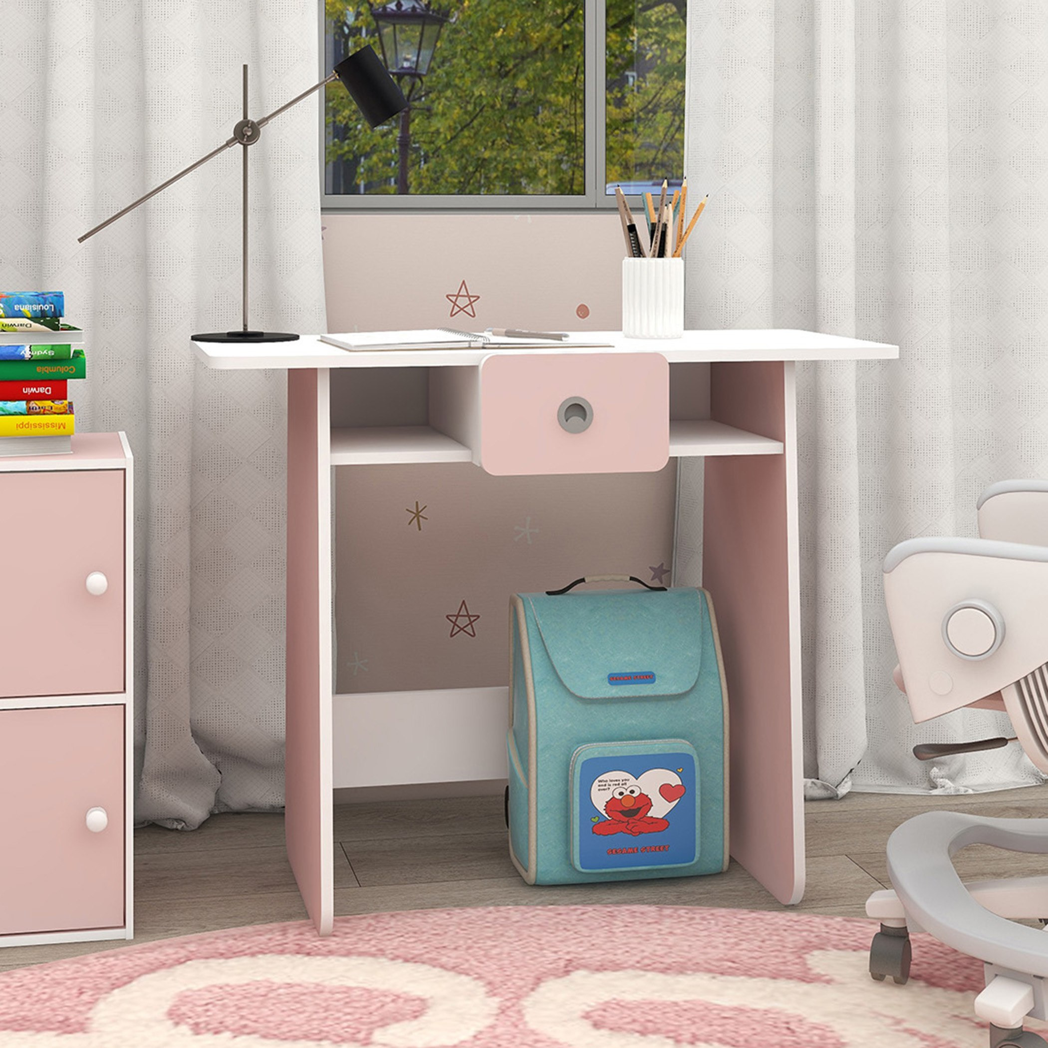 Vanilla Bloom Junior Study Desk with 1 Drawer