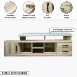 Vice 1.8 Metre High TV Unit for TVs up to 75 inches