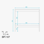 Movo Bianca Londrina Slim Console Table