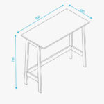 Movo Bianca Londrina Slim Console Table