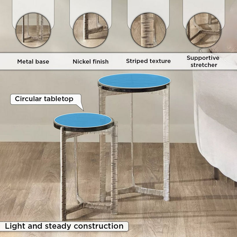 Cavon Elson 2-Piece Glass Top Accent Table Set - Image 6