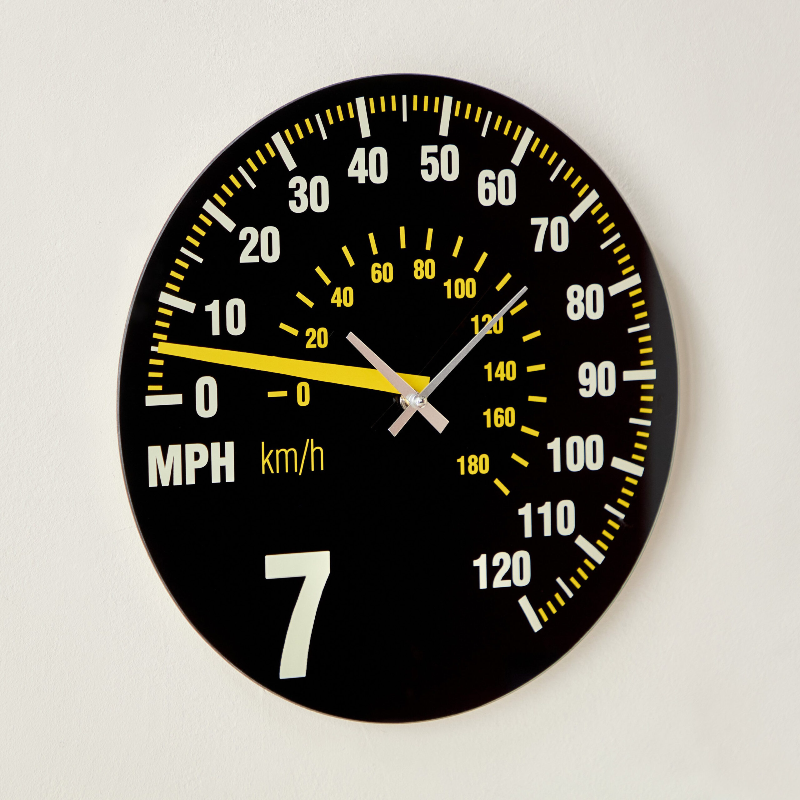 Fero Speedometer Clock with Tinted Glass - 38x4.5x38 cm