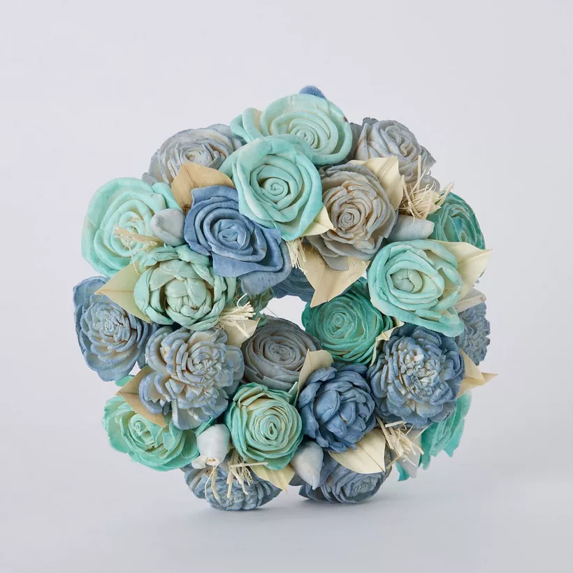 Seyna Mix Sola Wreath - 18x18x5 cm - Image 2