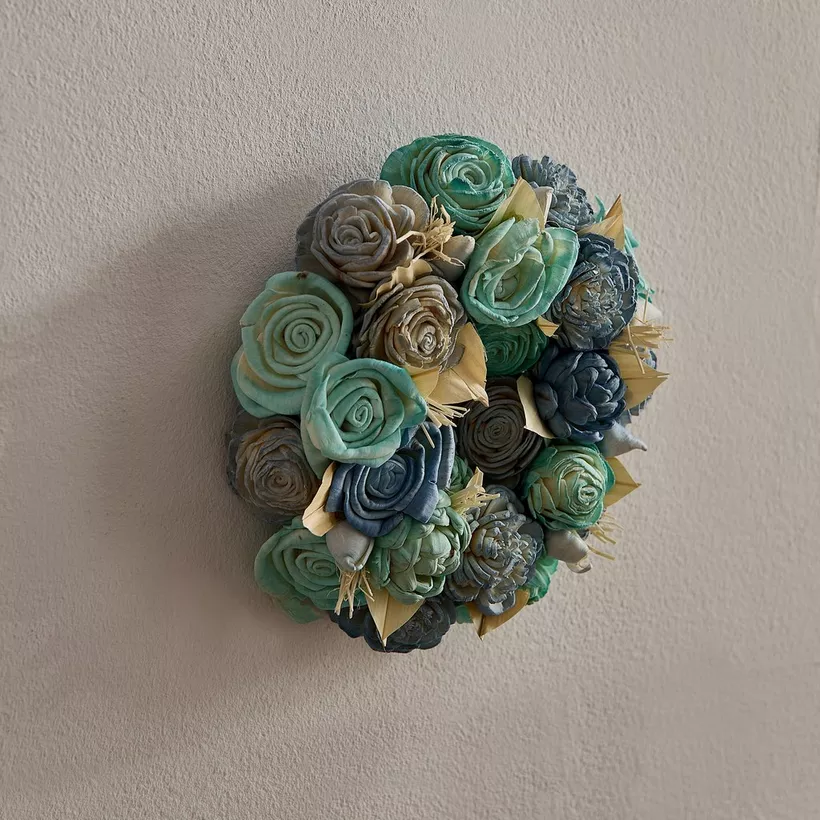 Seyna Mix Sola Wreath - 18x18x5 cm - Image 3