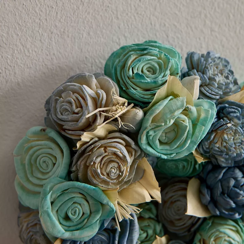 Seyna Mix Sola Wreath - 18x18x5 cm - Image 4
