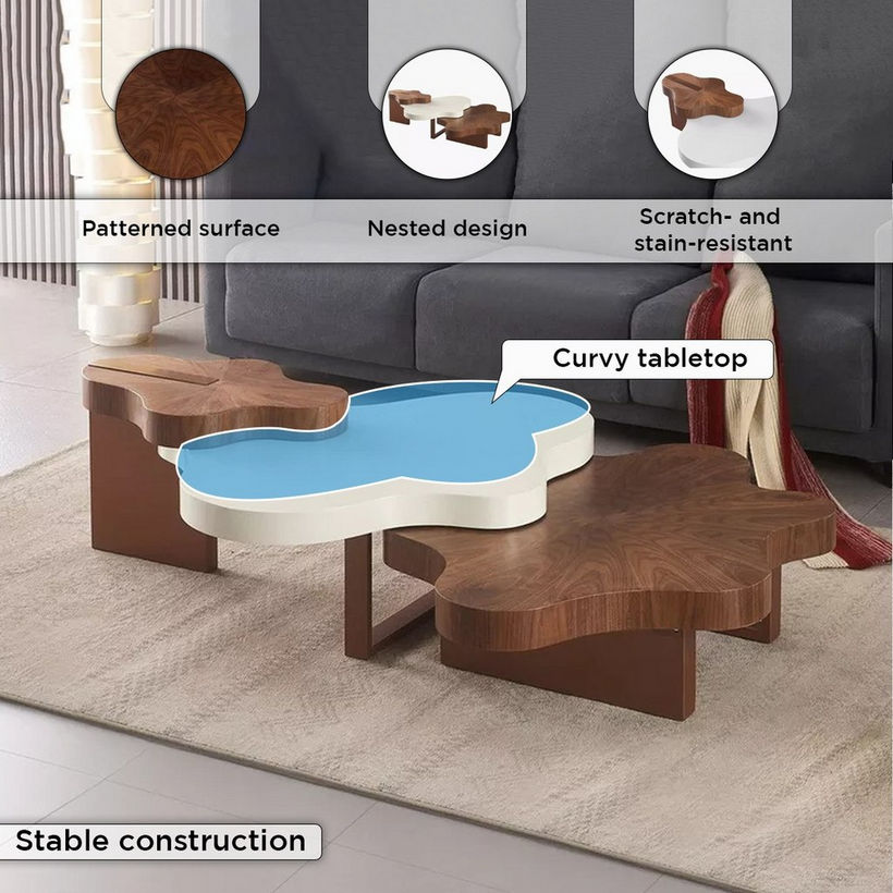 Opulence 3-Piece Coffee Table Set - Image 6