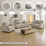 California NXT 2-Seater Fabric Sofa with 2 Cushions