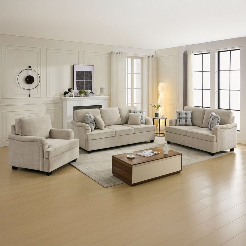 California NXT 2-Seater Fabric Sofa with 2 Cushions - Image 11