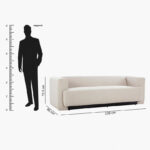 Caylor 3-Seater Fabric Sofa