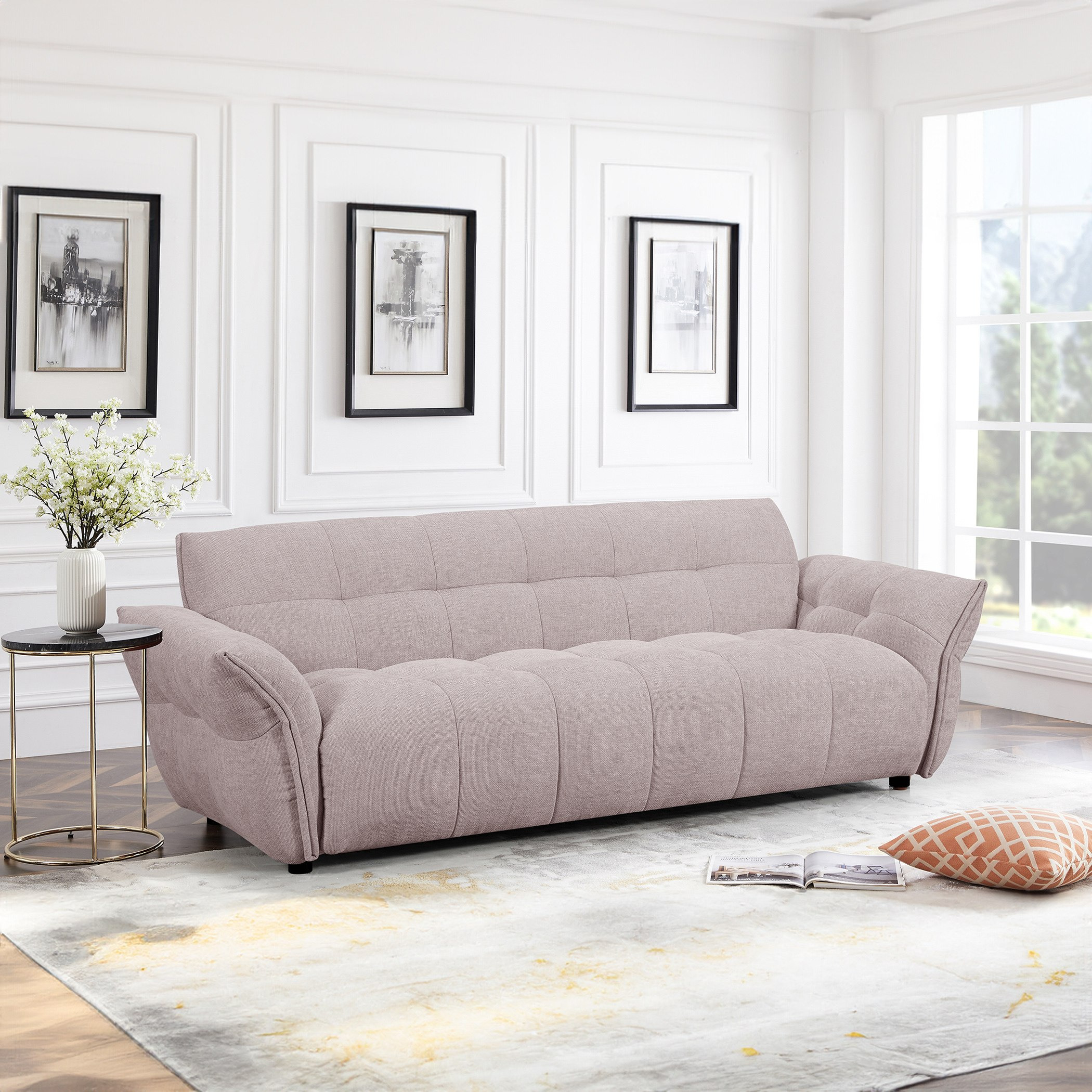 Chicago 3-Seater Fabric Sofa