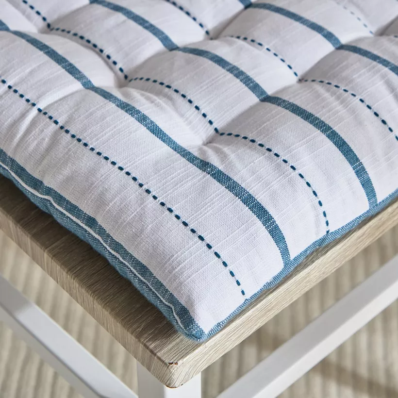 Harley Azure Chair Pad - 40x40 cm - Image 3