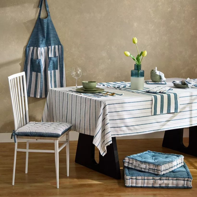 Harley Azure Chair Pad - 40x40 cm - Image 5