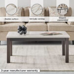 Orlando Genuine Marble Top Coffee Table