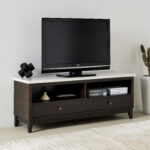 Orlando 1.6 Metre High TV Unit with Genuine Marble Top for TVs up to 70 inches