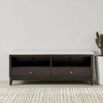 Orlando 1.6 Metre High TV Unit with Genuine Marble Top for TVs up to 70 inches