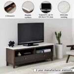 Orlando 1.6 Metre High TV Unit with Genuine Marble Top for TVs up to 70 inches