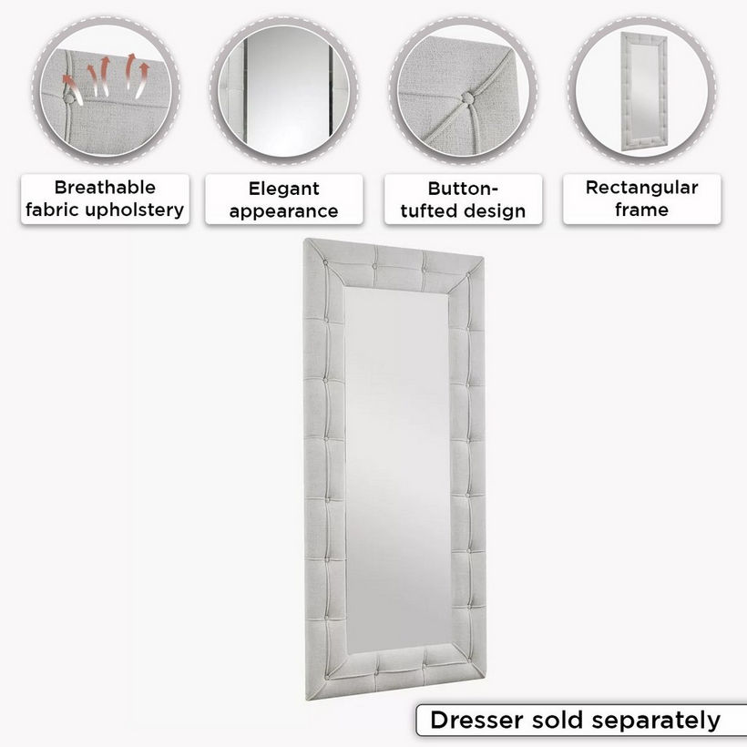 Louisiana Upholstered Mirror - Image 6