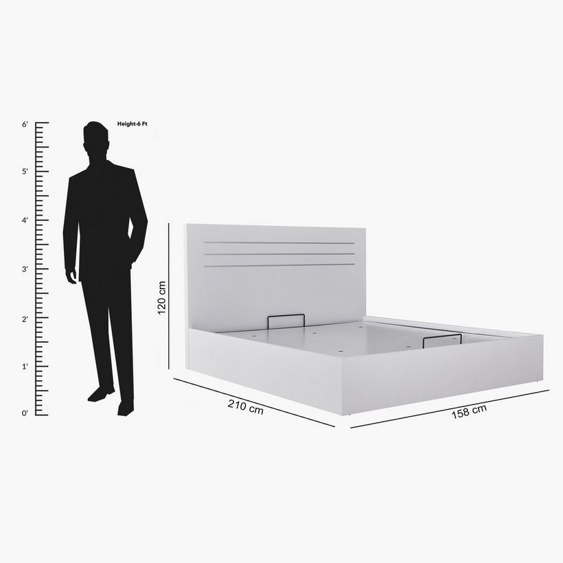 Patara NXT Queen Hydraulic Storage Bed - 150x200 cm - Image 2