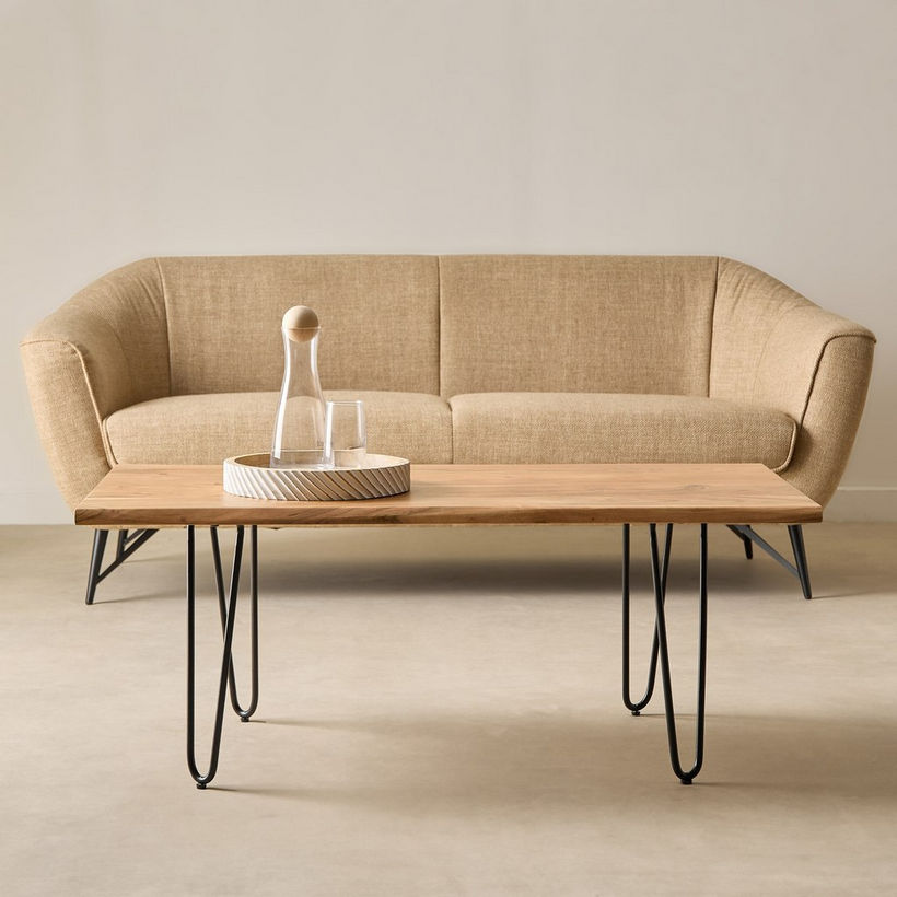 Vendra Corwin Live Edge Solid Wood Top Coffee Table - Image 3