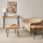 Vendra Corwin Live Edge Solid Wood Top End Table