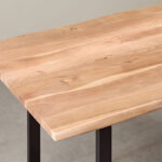 Vendra Costa 6-Seater Live Edge Solid Wood Top Dining Table
