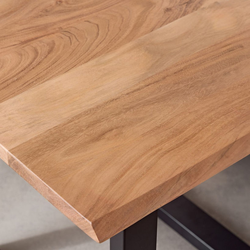Vendra Costa Live Edge Solid Wood Top End Table - Image 4