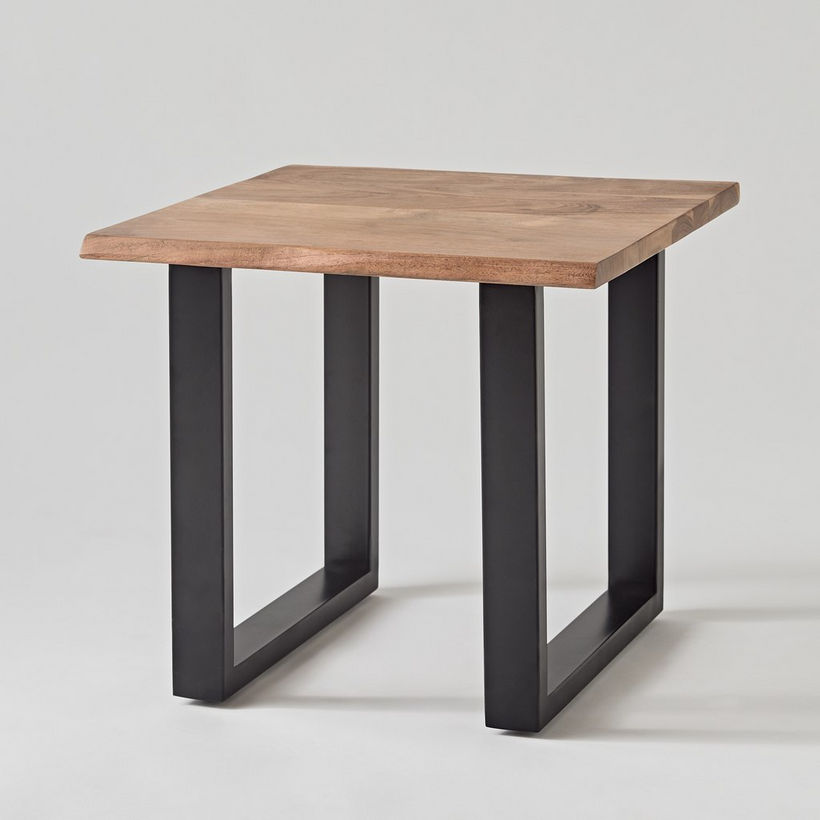 Vendra Costa Live Edge Solid Wood Top End Table - Image 9