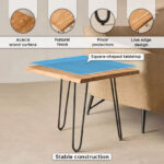 Vendra Corwin Live Edge Solid Wood Top End Table