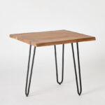 Vendra Corwin Live Edge Solid Wood Top End Table