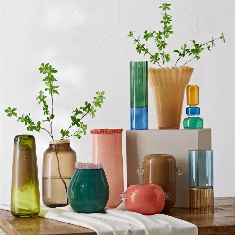 Reva Glass Vase - 10x10x25 cm - Image 5