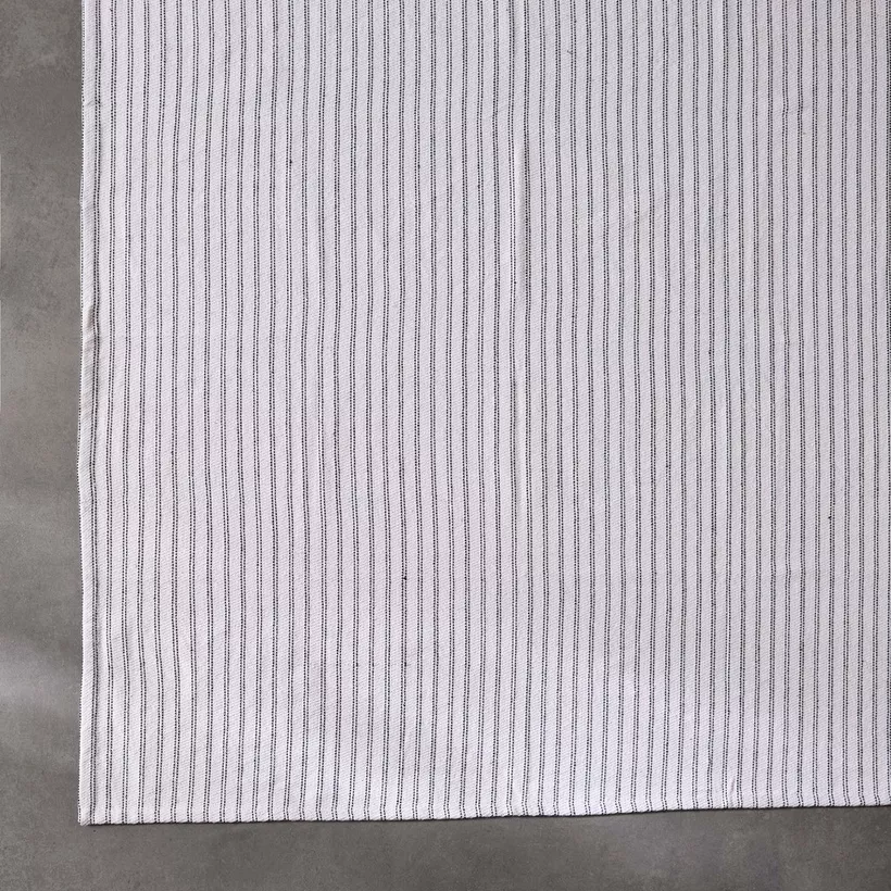 Allan Snow Recycled Cotton Dhurrie - 155x220 cm - Image 3