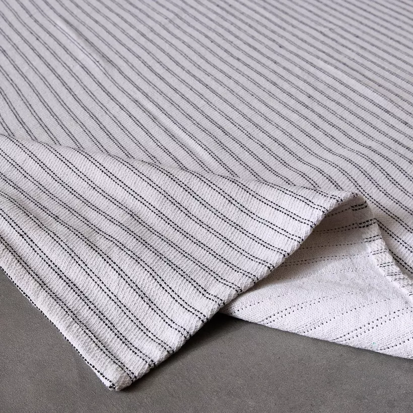 Allan Snow Recycled Cotton Dhurrie - 155x220 cm - Image 5