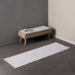 Allan Snow Recycled Cotton Dhurrie - 60x180 cm