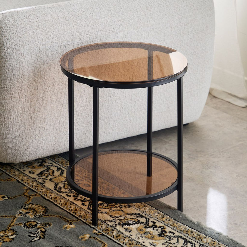 Arc Glass Top End Table - Image 3