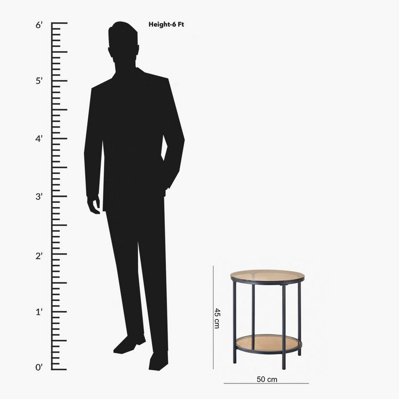 Arc Glass Top End Table - Image 8